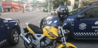 Guarda Civil de Vinhedo apreende moto com placa clonada