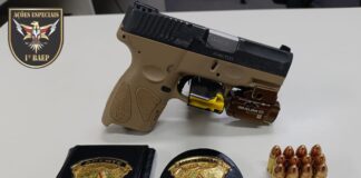 Falso policial federal é preso em Valinhos pelo BAEP com arma e distintivo falsos